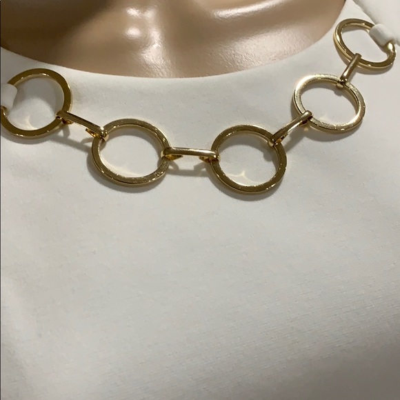 Calvin Klein ivory dress with gold hardware - Picture 5 of 9
